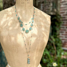 Load image into Gallery viewer, Knotted Turquoise Necklace
