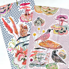 Load image into Gallery viewer, Funky Woodland Tea Towels
