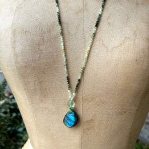 Labradorite Drop Necklace