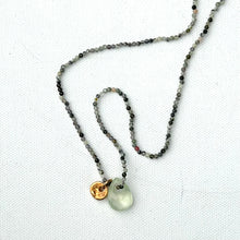 Load image into Gallery viewer, Prehnite Teardrop Necklace
