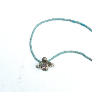 Abalone Bee Necklace