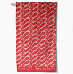 Red Racing Dogs Tea Towel