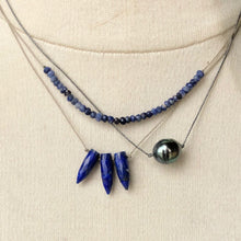 Load image into Gallery viewer, Lapis Bullet Necklace
